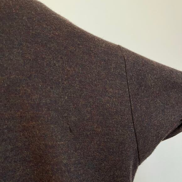 Eileen Fisher Brown Wool Lagenlook Boxy Coat // Size XL - Picture 8 of 8